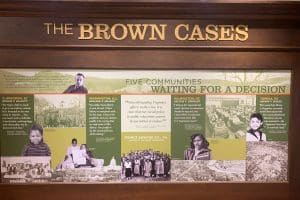 Brown v. Board exhibit at Moton Museum